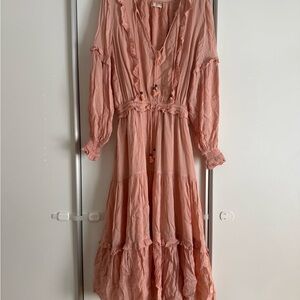 Spell Blush Long Sleeve Maxi Dress